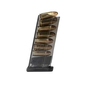 Carbon Smoke 7rd (9mm) mag for Glock 43