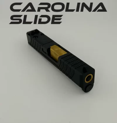 Carolina Slide 43X/43 Complete Upper Gold Barrel Textured Slide